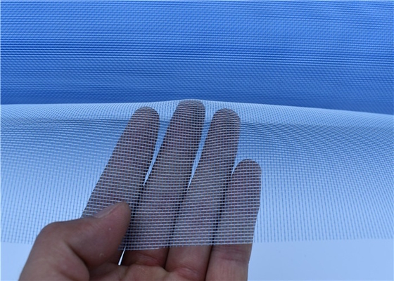 0.5-3 मीटर चौड़ाई के लिए ब्लू व्हाइट पॉलिमर अदृश्य मच्छर खिड़की स्क्रीन