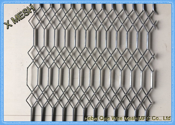 Flattened Expanded Metal Wire Mesh / Expanded Mesh Screen Wear Resistance