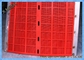 गोल छेद खनन स्क्रीन मेष Polyurethane सामग्री सीमेंट संयंत्रों के लिए लाल रंग