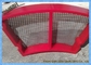 गोल छेद खनन स्क्रीन मेष Polyurethane सामग्री सीमेंट संयंत्रों के लिए लाल रंग
