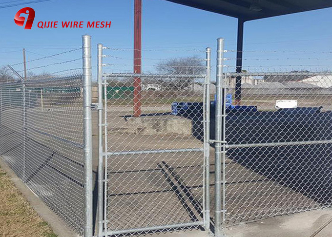 गर्म डूबा हुआ जस्ती चेन लिंक गार्डन सुरक्षा तार जाल लौह धातु फार्म बाड़ -003