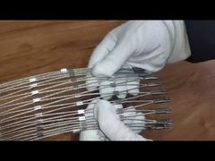 T316 3 मिमी वास्तुशिल्प बुना हुआ तार जाल सजावटी भवन मुखौटे आवरण