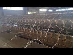 ढक्कन के साथ वेल्डेड गेबियन बास्केट जस्ती तार समर्थन दीवार