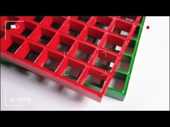 उच्च शक्ति संक्षारण प्रतिरोधी के साथ स्क्वायर मेश 20*20*40 फाइबरग्लास/एफआरपी मोल्डेड ग्रेटिंग