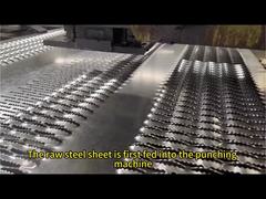 गर्म डुबकी गोल छेद S275jr जस्ती स्टील ग्रिटिंग