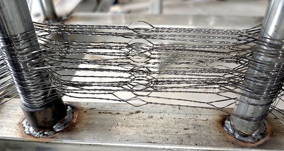 एमजेडपी टैंक विरोधी धातु तार जाल 10x10x1.4m कम दृश्यता बाधा