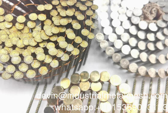 चीन फैक्टरी पैलेट नाखून पेंट कोटिंग Collated Spiril शंक कुंडल छत नाखून