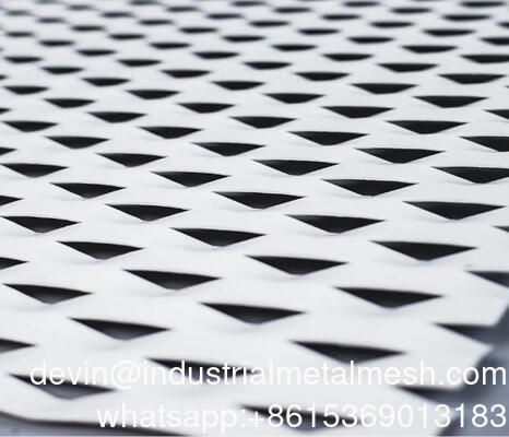 PVDF एल्यूमिनियम विस्तारित हीरा तार जाल धातु शीट