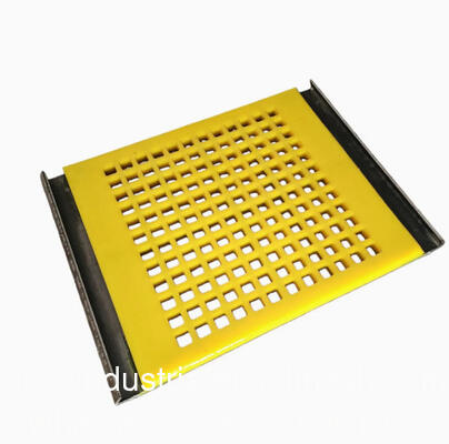 खनन अयस्क स्क्रीनिंग के लिए पॉलीयुरेथेन स्क्रीन मेश हुक टाइटनिंग टाइप वियर रेसिस्टेंट संक्षारण प्रतिरोधी उच्च लोच लंबा सेवा जीवन