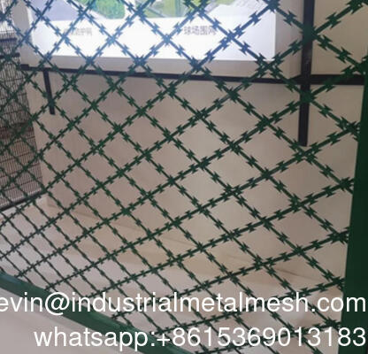 सुरक्षा समाधानों के लिए प्रीमियम वेल्डेड एंटी-क्लाइम्ब रेजर वायर मेश