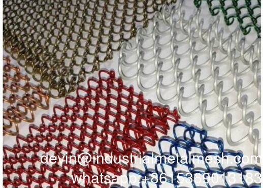 पीतल सजावटी फैशन तार जाल जाल विभाजन पर्दा कपड़े स्टेनलेस स्टील बुना तार जाल