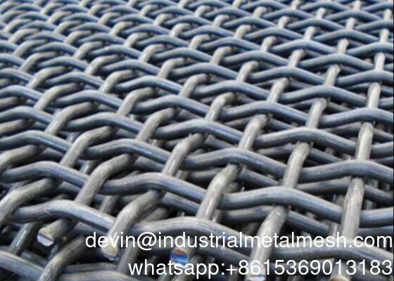 कोयला खान कंपकंपी स्क्रीन क्रिम्प्ड वायर मेश के लिए Ss 304 316 316L 321 क्रिम्प्ड मेश