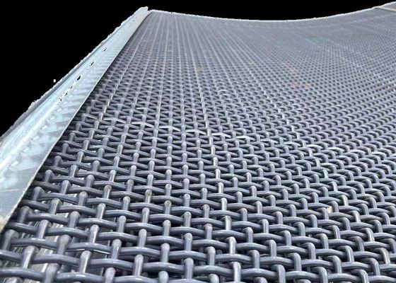 कंपन स्क्रीन मेष उच्च मैंगनीज 65Mn स्टील वायर खदान खदान कोल्हू चलनी स्क्रीन मेष फैक्टरी मूल्य