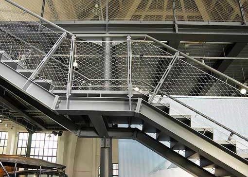 एवियरी चिड़ियाघर के लिए 304 316 316l उच्च शक्ति स्टेनलेस स्टील वायर रस्सी मेष नेट