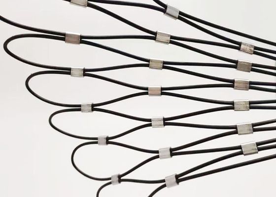 उच्च तन्यता शक्ति स्टेनलेस स्टील रस्सी जाल