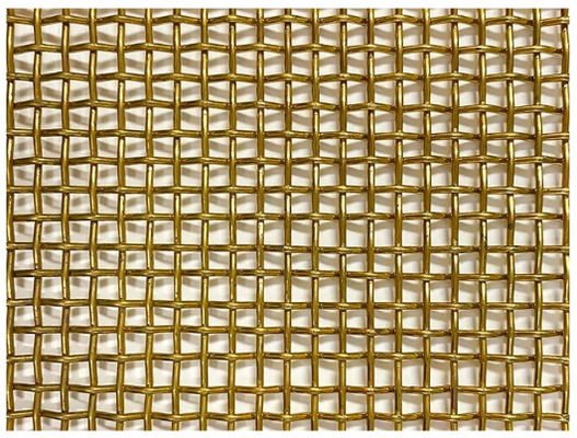 फर्नीचर अलमारियों के लिए सजावटी धातु क्रिम्प्ड स्टेनलेस स्टील फ्लैट वायर स्क्रीन मेश