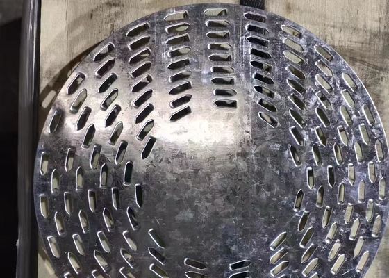 7" व्यास के एंटी स्प्लिट प्लेट गोल जस्ती