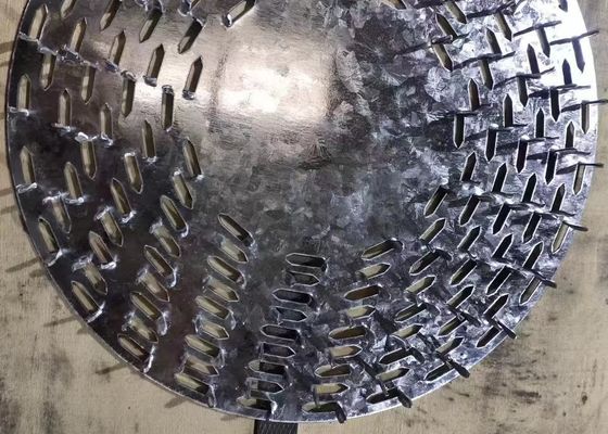 7" व्यास के एंटी स्प्लिट प्लेट गोल जस्ती
