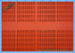 लाल रंगीन खनन स्क्रीन मेष पु सामग्री कम शोर गैर - लचीला पेगिंग