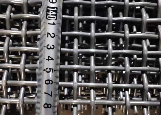 कोयला खदान उद्योग के लिए उच्च तन्यता 65mn हुक वाली गैल्वेनाइज्ड क्रिम्प्ड वायर मेष