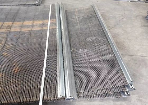 ब्लैक आयरन 4 मिमी वाइब्रेटिंग स्क्रीन मेष स्क्वायर बुना क्रिम्प्ड तार