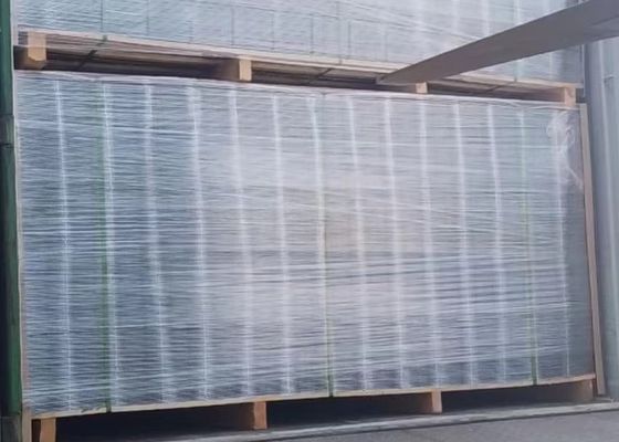 6 गेज वेल्डेड वायर पैनल जाल बाड़ के लिए जस्ती