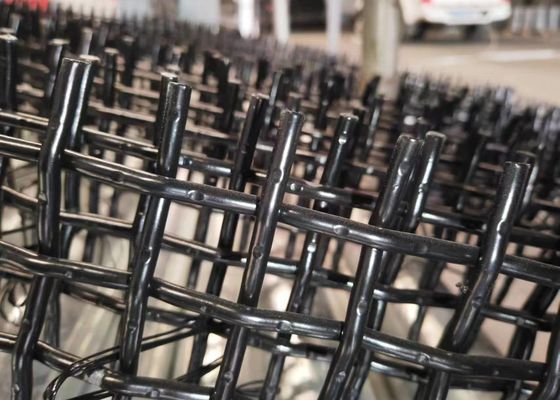 थोक गैल्वेनाइज्ड स्क्वायर बुना तार जाल / स्टेनलेस स्टील क्रिमड तार जाल