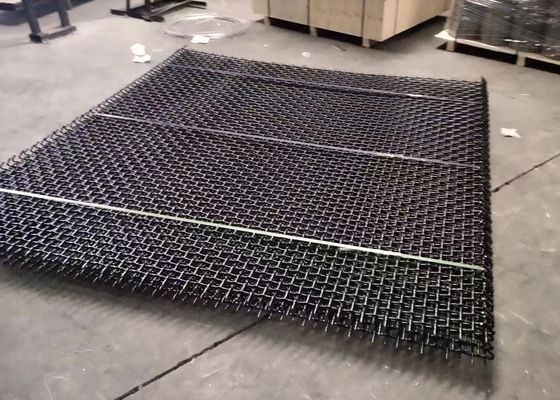 स्टेनलेस स्टील क्रिमड वायर माइनिंग Sieve कंपन स्क्रीन जाल