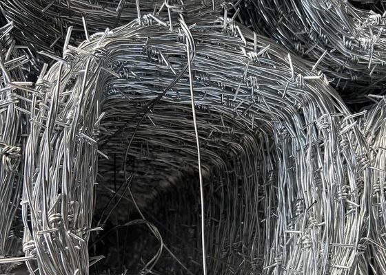 सैन्य प्लास्टिक जस्ती लोहा कांटेदार तार 2.0 मिमी 10 गेज