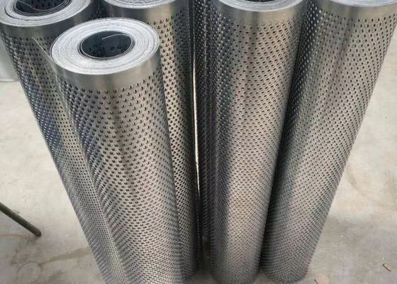 304 स्टेनलेस स्टील छिद्रित स्क्रीन चलनी बेंड 0.5 मिमी मोटाई