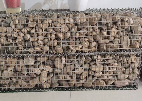 गर्म डूबा जस्ती पत्थर के पिंजरे वेल्डेड गेबियन बॉक्स 4 मिमी तार की मोटाई