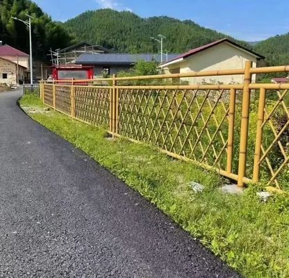 अनुकरण बांस खेत की बाड़ सौंदर्य के लिए बाहरी स्थानों के लिए गार्डन