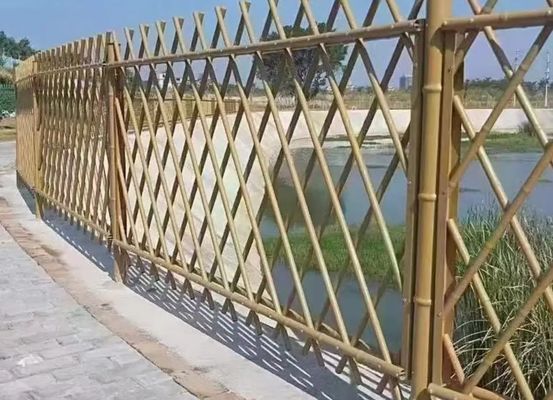 अनुकरण बांस खेत की बाड़ सौंदर्य के लिए बाहरी स्थानों के लिए गार्डन