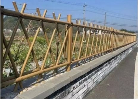 स्टाइलिश उद्यान डिजाइन के लिए टिकाऊ नक्कल बांस बाड़