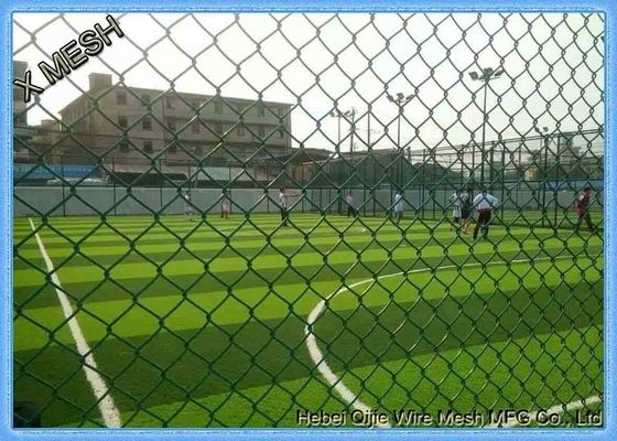 जस्ती होल चक्रवात 60x60 50 फीट पीवीसी लेपित चेन लिंक बाड़ लगाना उच्च 1.8m