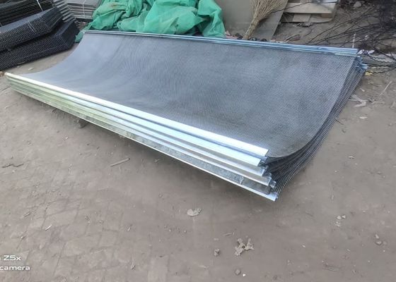 लॉक क्रिम्प्ड वायर माइनिंग स्क्रीन मेश बुना हुआ 1 मिमी आकार