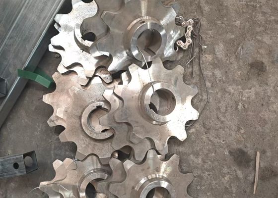 डीआईएन स्प्रोकेट 24 बी 28 बी 32 बी चेन व्हील 10 मिमी दांत और सी 45 सामग्री के साथ
