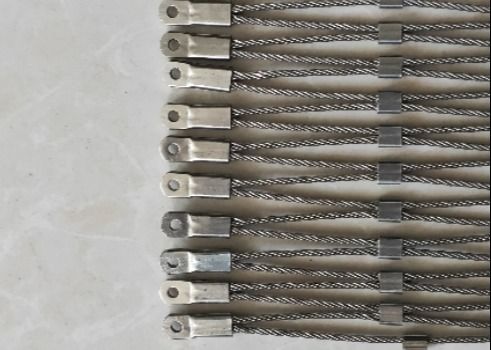 1.5 मिमी मोटाई एसएस 316 वायर रस्सी बाड़ चिड़ियाघर के लिए स्टेनलेस स्टील रस्सी मेष