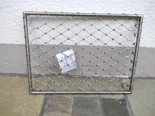 कस्टम फेरूल टाइप इनॉक्स 316 वायर रोप नेट फ्लेक्सिबल स्टेनलेस स्टील केबल वेबनेट एक्स टेंड मेश