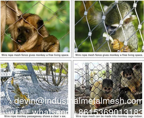 2 मिमी तार व्यास हीरा लचीला 304 316 स्टेनलेस स्टील केबल फेरूल तार जाल