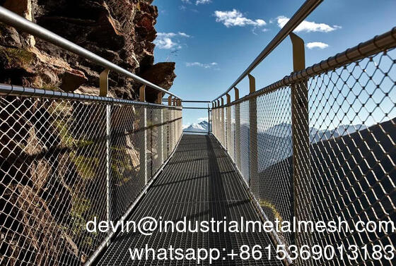 पक्षियों के बाड़े के लिए स्टेनलेस स्टील चिड़ियाघर पशु तार रस्सी जाल