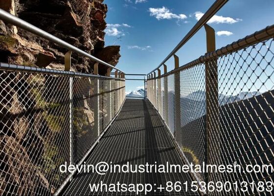 पक्षियों के बाड़े के लिए स्टेनलेस स्टील चिड़ियाघर पशु तार रस्सी जाल