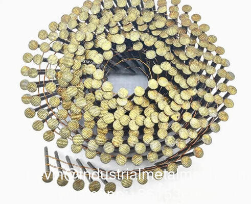 चीन फैक्टरी पैलेट नाखून पेंट कोटिंग Collated Spiril शंक कुंडल छत नाखून