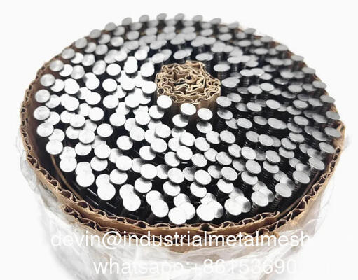 15 डिग्री जस्ती लकड़ी के पैलेट कॉइल नाखून 2" 50 मिमी