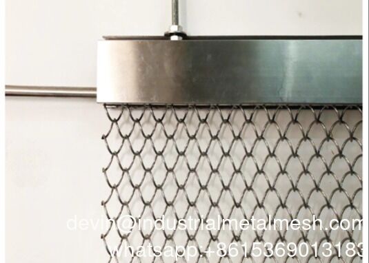 कुंडल ड्रेपरी तार जाल धातु जाल पर्दा सजावटी तार जाल