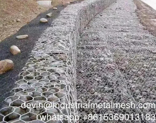 नदी तल संरक्षण के लिए टिकाऊ हॉट डिप गैल्वेनाइज्ड वेल्डेड मेश गैबियन वायर बास्केट