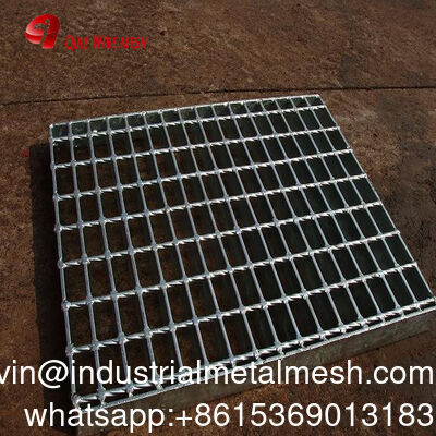 जस्ती 15/20/30/34.3/40/60mm बेयरिंग बार पिच ड्रेन छिद्रित स्टील ग्रेटिंग