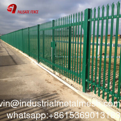 यूरोप के लिए गर्म डुबोया जस्ती कोण बार सुरक्षा Palisade बाड़