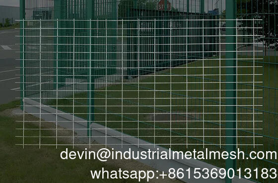 50X100 mm Aperture Welded Wire Mesh Panels With Steel Plate Support