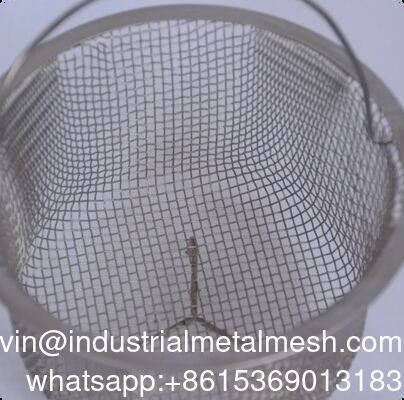 कस्टम 304 316 316L स्टेनलेस स्टील वायर मेश फ़िल्टर बास्केट लिक्विड फिल्ट्रेशन के लिए हटाने योग्य टैंक इंसर्ट